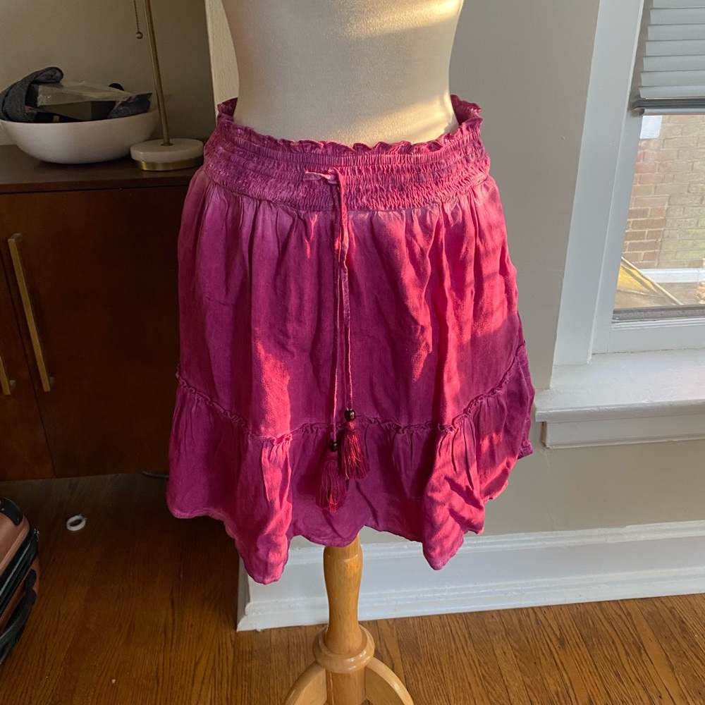 Pink Anythropologie skirt